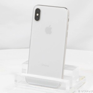 (中古)Apple iPhoneX 64GB シルバー MQAY2J/A SIMフリー(252-ud)