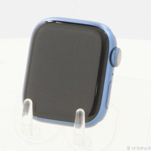 (中古)Apple Apple Watch Series 7 GPS 41mm ブルーアルミニウムケース バンド無し(305-ud)