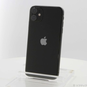 (中古)Apple iPhone11 64GB ブラック MHDA3J/A SIMフリー(297-ud)