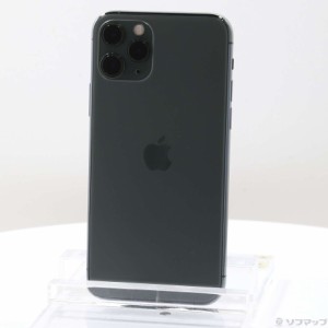 (中古)Apple iPhone11 Pro 256GB ミッドナイトグリーン MWCC2J/A SoftBank(348-ud)