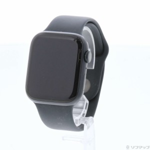 (中古)Apple Apple Watch Series 7 GPS 45mm ミッドナイトアルミニウムケース ミッドナイトスポーツバンド(377-ud)