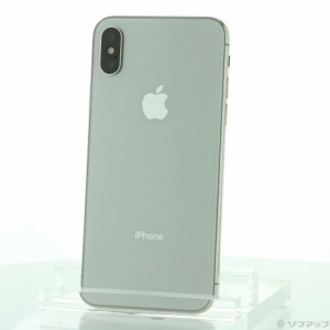 (中古)Apple iPhoneX 64GB シルバー MQAY2J/A docomo(258-ud)