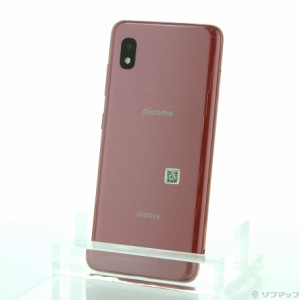 (中古)GALAXY GALAXY A21 64GB レッド SC-42A docomoロック解除SIMフリー(377-ud)