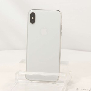 (中古)Apple iPhoneX 64GB シルバー MQAY2J/A SIMフリー(381-ud)