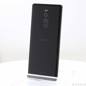 (中古)SONY Xperia 1 64GB ブラック SOV40 auロック解除SIMフリー(269-ud)