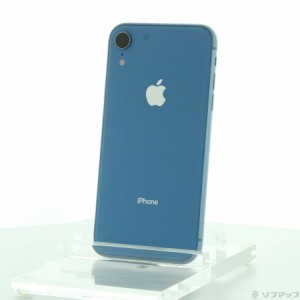 (中古)Apple iPhoneXR 64GB ブルー MT0E2J/A SIMフリー(384-ud)