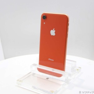 (中古)Apple iPhoneXR 64GB コーラル MT0A2J/A SIMフリー(377-ud)