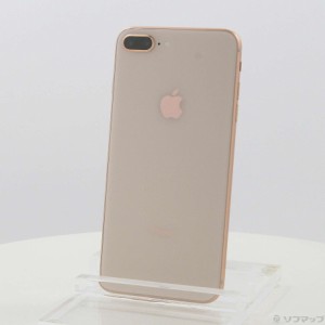 (中古)Apple iPhone8 Plus 64GB ゴールド MQ9M2J/A SIMフリー(269-ud)