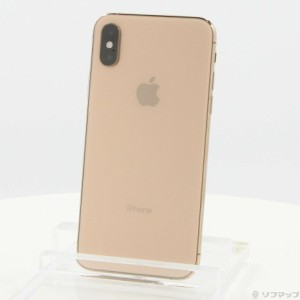 (中古)Apple iPhoneXS 256GB ゴールド NTE22J/A SIMフリー(344-ud)