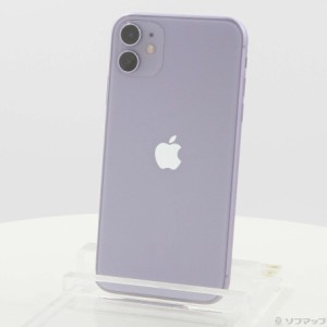 (中古)Apple iPhone11 128GB パープル MWM52J/A SIMフリー(262-ud)