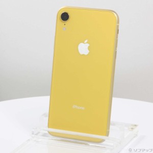 (中古)Apple iPhoneXR 128GB イエロー MT0Q2J/A SIMフリー(384-ud)