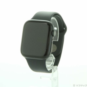 (中古)Apple Apple Watch Series 8 GPS 45mm ミッドナイトアルミニウムケース ミッドナイトスポーツバンド(349-ud)