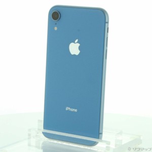 (中古)Apple iPhoneXR 256GB ブルー MT112J/A SIMフリー(384-ud)
