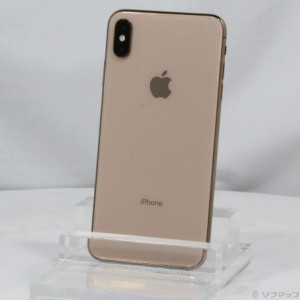 (中古)Apple iPhoneXS Max 64GB ゴールド MT6T2J/A SIMフリー(377-ud)