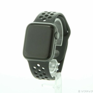 (中古)Watch Series 5 Nike GPS 40mm スペースグレイアルミニウムケース アンスラサイト/ブラックNikeスポーツバンド(305-ud)