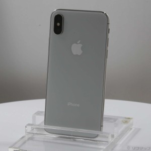 (中古)Apple iPhoneX 64GB シルバー MQAY2J/A SIMフリー(196-ud)