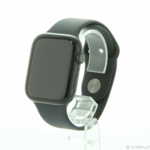 (中古)Apple Apple Watch Series 8 GPS 45mm ミッドナイトアルミニウムケース ミッドナイトスポーツバンド(305-ud)