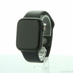 (中古)Apple Apple Watch Series 8 GPS + Cellular 45mm ミッドナイトアルミニウムケース ミッドナイトスポーツバンド(269-ud)
