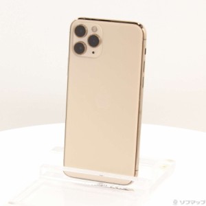 (中古)Apple iPhone11 Pro 64GB ゴールド MWC52J/A SIMフリー(269-ud)