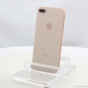 (中古)Apple iPhone8 Plus 64GB ゴールド MQ9M2J/A SIMフリー(344-ud)