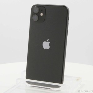 (中古)Apple iPhone11 64GB ブラック MHDA3J/A SIMフリー(262-ud)