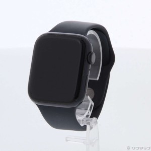 (中古)Apple Apple Watch Series 7 GPS 45mm ミッドナイトアルミニウムケース ミッドナイトスポーツバンド(297-ud)