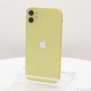 (中古)Apple iPhone11 128GB イエロー MWM42J/A SIMフリー(196-ud)