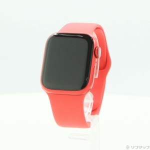 (中古)Apple Apple Watch Series 8 GPS 41mm (PRODUCT)REDアルミニウムケース (PRODUCT)REDスポーツバンド(258-ud)