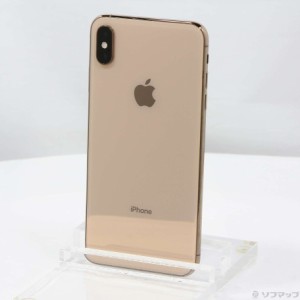 (中古)Apple iPhoneXS Max 64GB ゴールド MT6T2J/A SIMフリー(348-ud)