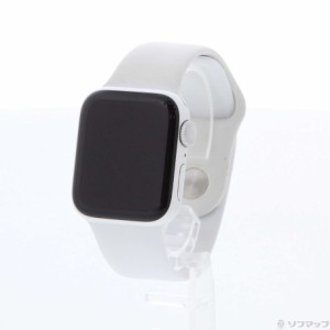 (中古)Apple Apple Watch Series 5 GPS 40mm シルバーアルミニウムケース ホワイトスポーツバンド(258-ud)