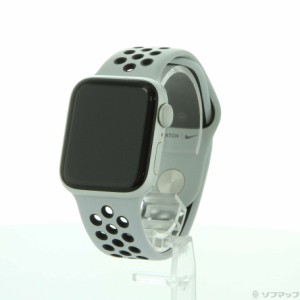 (中古)Apple Apple Watch Series 6 Nike GPS 40mm シルバーアルミニウムケース ピュアプラチナム/ブラックNikeスポーツバンド(220-ud)