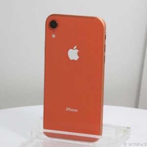 (中古)Apple iPhoneXR 128GB コーラル MT0T2J/A SIMフリー(344-ud)