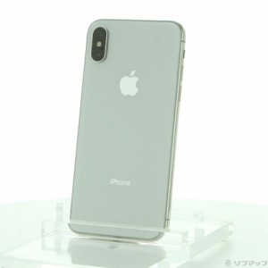 (中古)Apple iPhoneX 64GB シルバー MQAY2J/A SIMフリー(352-ud)