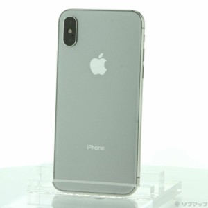 (中古)Apple iPhoneX 64GB シルバー MQAY2J/A SIMフリー(368-ud)