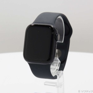 (中古)Apple Apple Watch Series 8 GPS 41mm ミッドナイトアルミニウムケース ミッドナイトスポーツバンド(262-ud)