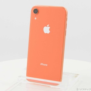 (中古)Apple iPhoneXR 64GB コーラル MT0A2J/A SIMフリー(352-ud)