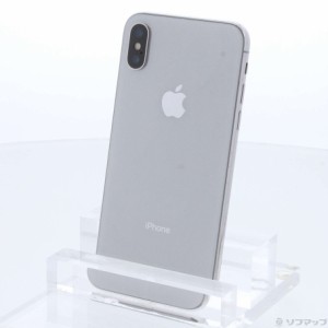 (中古)Apple iPhoneX 64GB シルバー MQAY2J/A SIMフリー(276-ud)