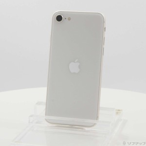 (中古)Apple iPhone SE 第3世代 64GB スターライト MMYD3J/A SIMフリー(196-ud)