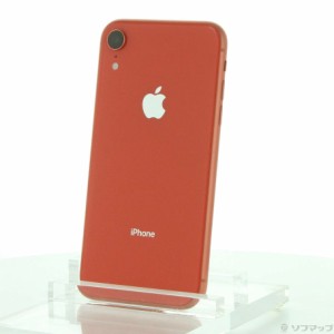 (中古)Apple iPhoneXR 64GB コーラル MT0A2J/A SIMフリー(352-ud)