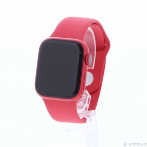 (中古)Apple Apple Watch Series 9 GPS 41mm (PRODUCT)REDアルミニウムケース レッドスポーツバンド(352-ud)