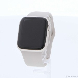 (中古)Apple (展示品) Apple Watch SE 第2世代 GPS 40mm スターライトアルミニウムケース スターライトスポーツバンド(198-ud)