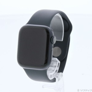 (中古)Apple Apple Watch Series 9 GPS 41mm ミッドナイトアルミニウムケース ミッドナイトスポーツバンド(344-ud)