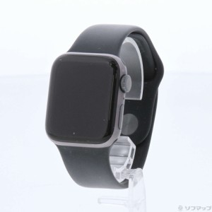 (中古)Apple Apple Watch Series 5 GPS 40mm スペースグレイアルミニウムケース ブラックスポーツバンド(262-ud)