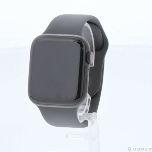 (中古)Apple Apple Watch Series 6 GPS + Cellular 44mm チタニウムケース ライトグレースポーツバンド(269-ud)