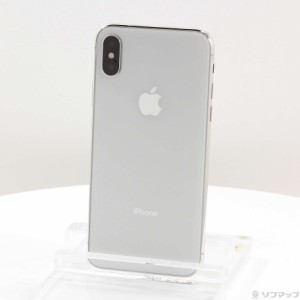 (中古)Apple iPhoneX 64GB シルバー MQAY2J/A SIMフリー(251-ud)