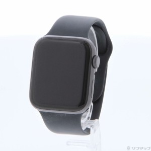 (中古)Apple Apple Watch SE 第1世代 GPS 44mm スペースグレイアルミニウムケース ミッドナイトスポーツバンド(297-ud)