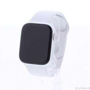 (中古)Apple Apple Watch Series 8 GPS 45mm シルバーアルミニウムケース ホワイトスポーツバンド(349-ud)
