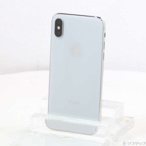 (中古)Apple iPhoneX 64GB シルバー MQAY2J/A SIMフリー(258-ud)