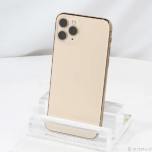 (中古)Apple iPhone11 Pro 64GB ゴールド MWC52J/A SIMフリー(262-ud)