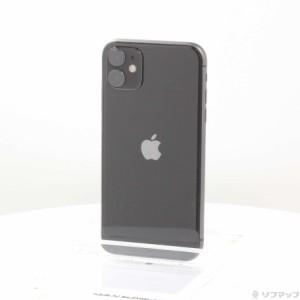 (中古)Apple iPhone11 64GB ブラック MHDA3J/A SIMフリー(269-ud)